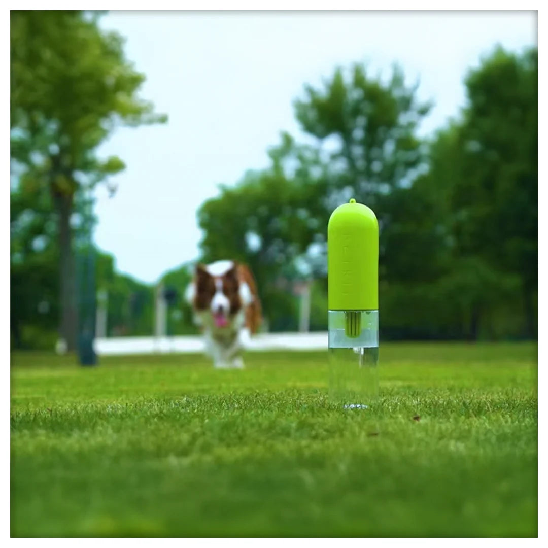 PETKIT dog water bottle technical specifications showing 400ml capacity and NSF ANSI Standard 42 certified filtration