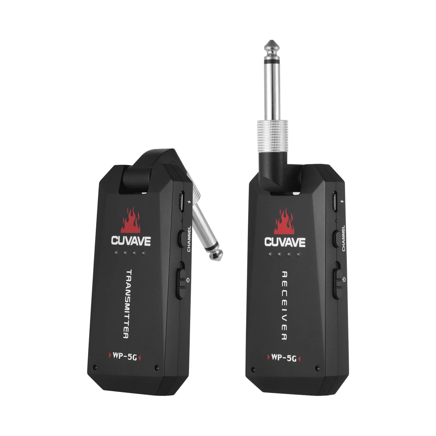 CUVAVE Transmissor e Receptor de Áudio Recarregável, Sistema de Guitarra Sem Fio, ISM Band para Amplificador de Guitarra Elétrica, WP-5G, 5.8GHz