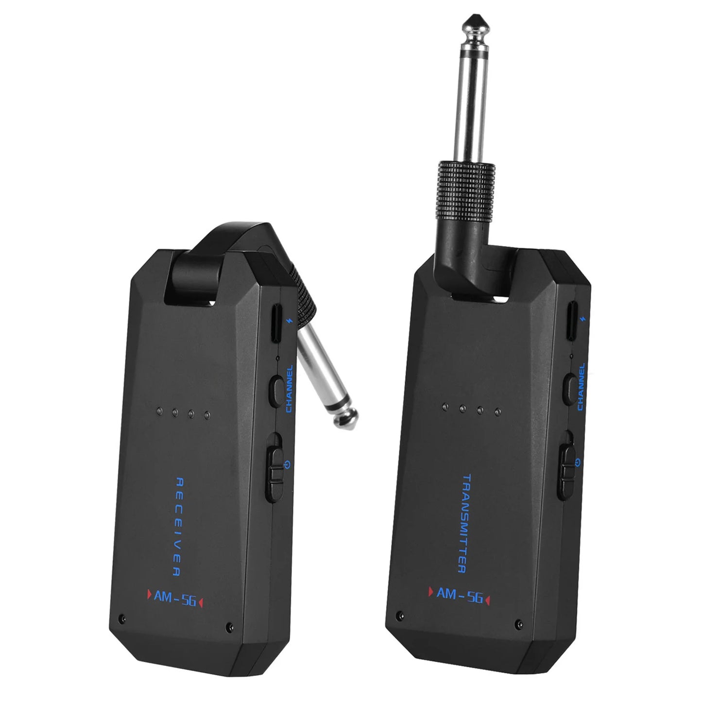 CUVAVE Transmissor e Receptor de Áudio Recarregável, Sistema de Guitarra Sem Fio, ISM Band para Amplificador de Guitarra Elétrica, WP-5G, 5.8GHz