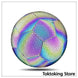 Reflective glow soccer ball size 5 with colorful luminous panels for night training and indoor outdoor use