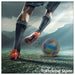 Reflective soccer ball for indoor training showing technical control and visibility under court lighting