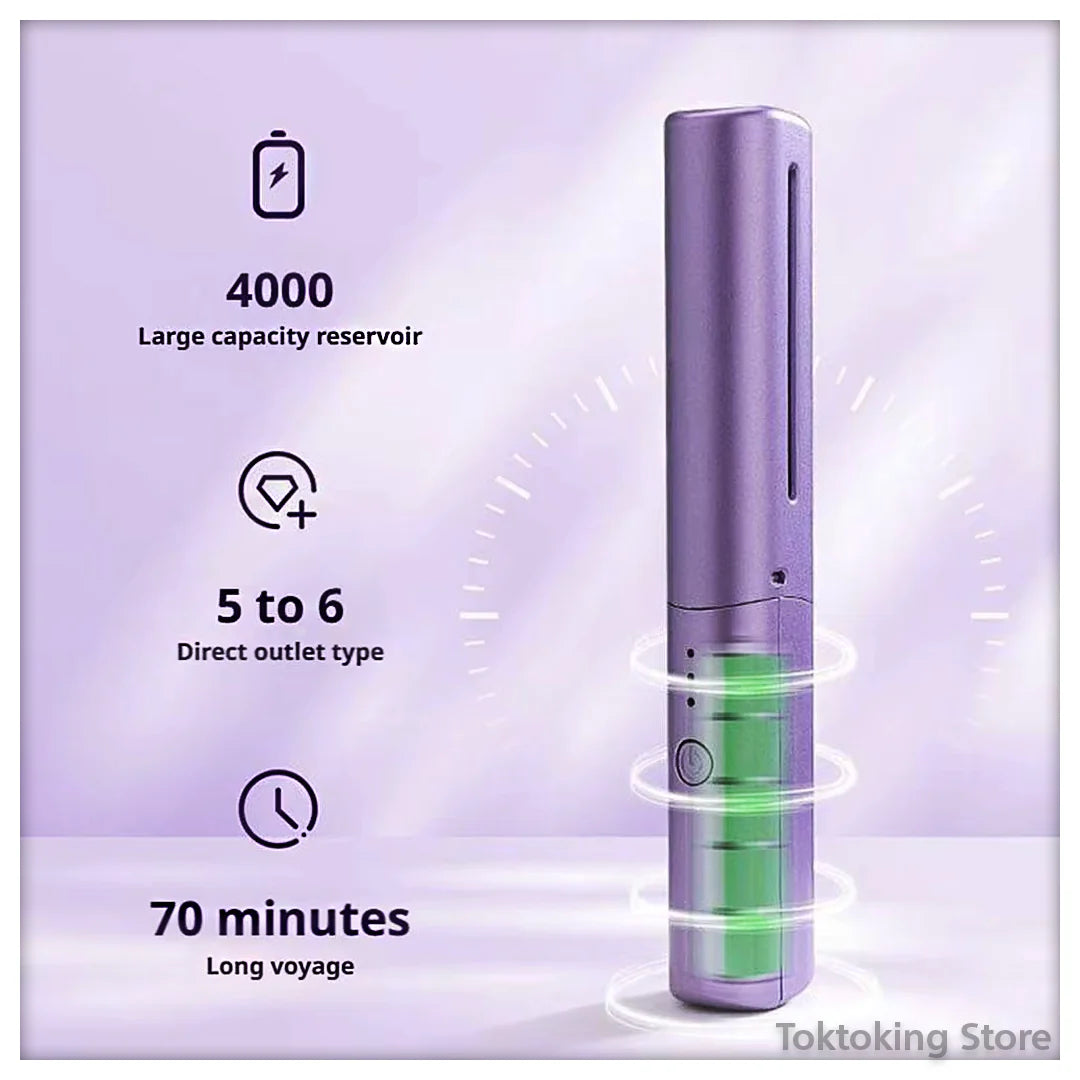 Rechargeable cordless hair straightener with long battery life - USB charging for on-the-go styling freedom