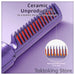 Ceramic heating plates of cordless mini straightener with negative ion technology - Even heat distribution for hair protection