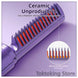 Ceramic heating plates of cordless mini straightener with negative ion technology - Even heat distribution for hair protection