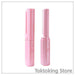 Cordless mini hair straightener pink color option - Wireless portable straightener fits in purse for touch-ups anywhere