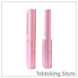 Cordless mini hair straightener pink color option - Wireless portable straightener fits in purse for touch-ups anywhere