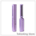 Cordless mini hair straightener purple color option - Compact rechargeable styling tool for travel and daily use
