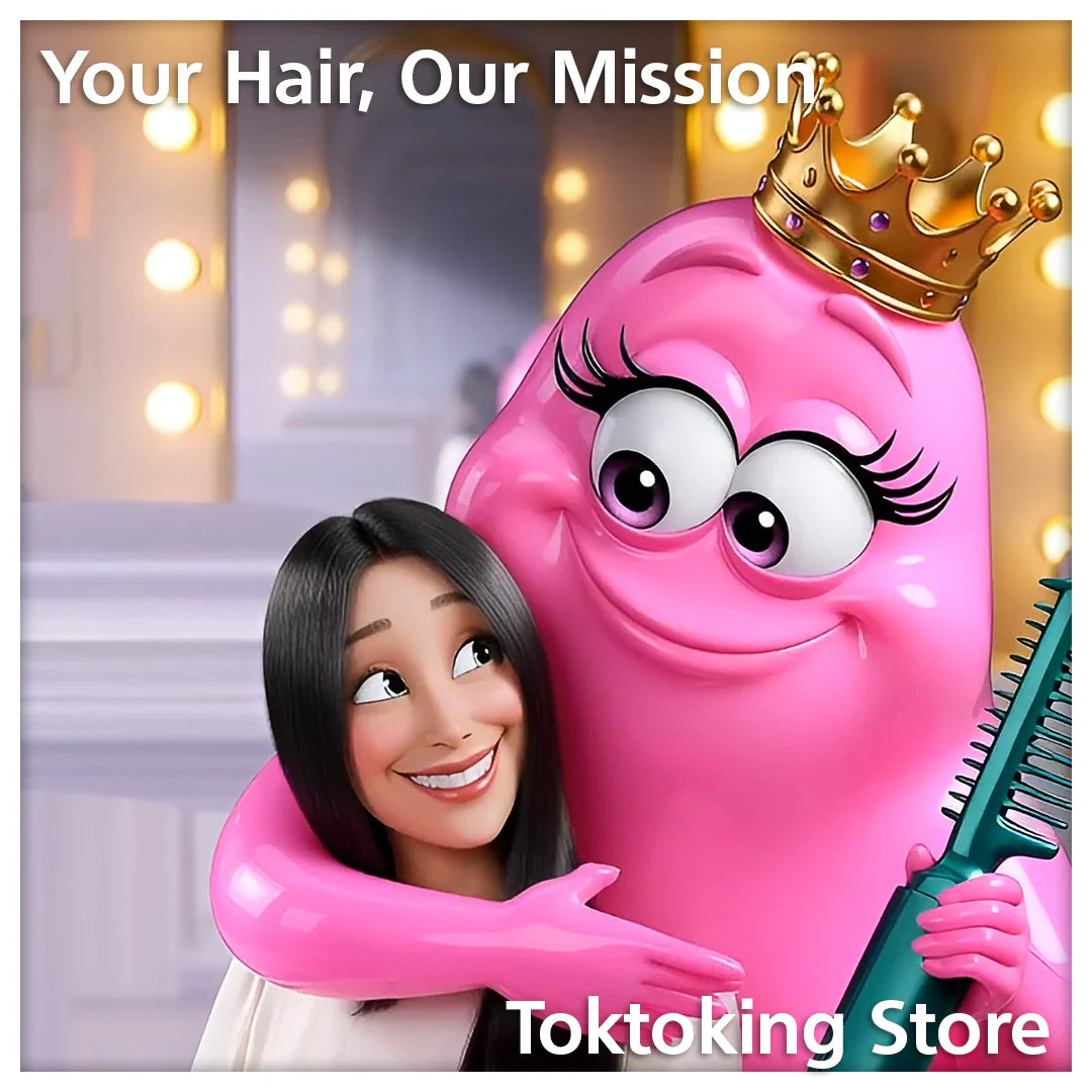 Glimba Queen hugging happy client with perfectly styled hair in salon - Cordless straightener creates confidence and satisfaction