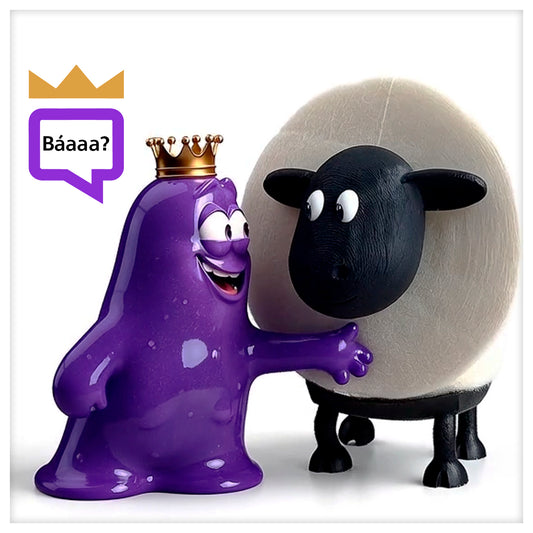 Cute Sheep Toilet Paper Holder Standalone Cartoon Animal Bathroom Decor Non-Slip Base Space-Saving Design Unique Funny Gift Idea